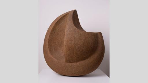 Teardrop shaped stone vessel.