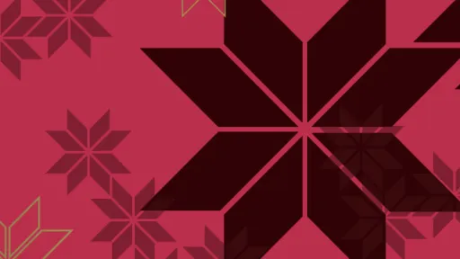 Different coloured snowflakes