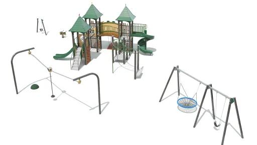 Artist mock-up of Dorothy Laver Reserve East playground upgrade