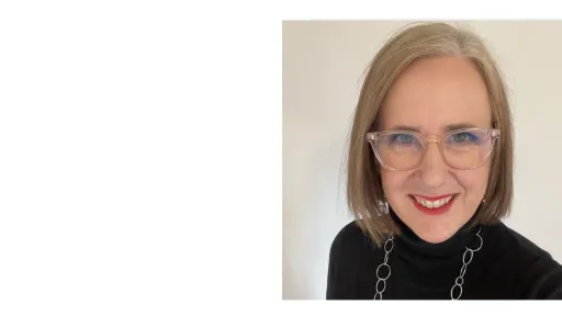 Photo of a woman wearing glasses