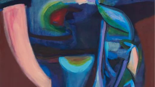 an abstract painting in moody colours