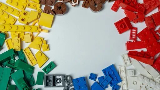 Lego bricks in coloured groups